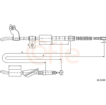 Lanko parkovací brzdy Tažné lanko, parkovací brzda COFLE 10.5230