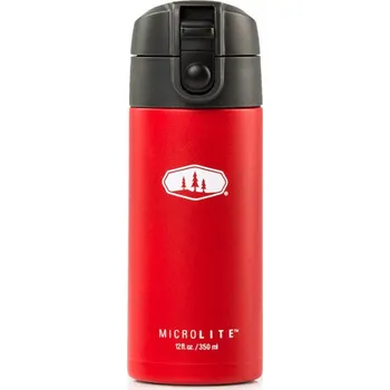 Láhev GSI OUTDOORS Microlite Flip 350 ml Červená