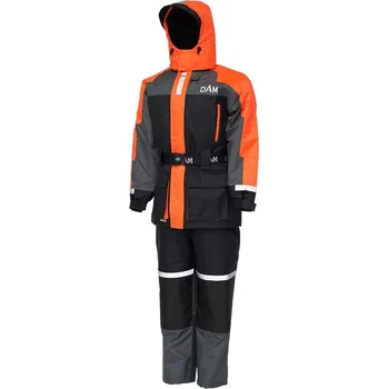 Rybářské oblečení DAM Outbreak Floatation Suit 2Pcs Fluo Orange/Black S