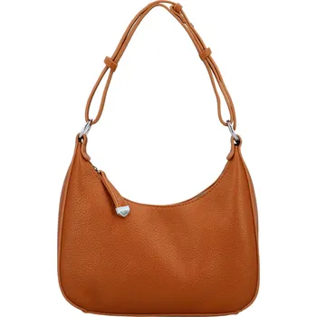 Stylová dámská koženková kabelka na rameno Pandora, hnědá