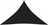 Stínicí plachta trojúhelník oxfordská látka 3,5 x 3,5 x 4,9 m, černá