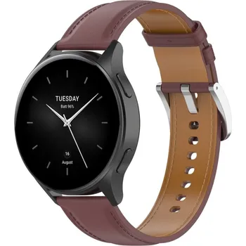 Ostatní příslušenství k chytrým hodinkám VSECHNONAMOBIL 75576 LEATHER Kožený řemínek pro Xiaomi Watch 2 tmavě hnědý