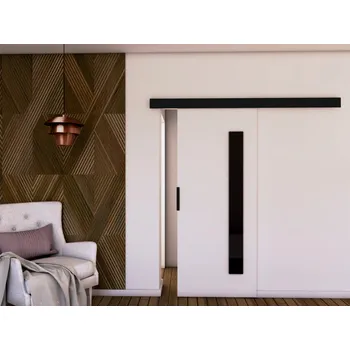Interiérové dveře Posuvné dveře STANDART MIX G90, Bílá/Černá