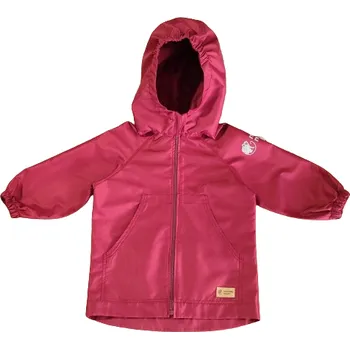 Monkey Mum® Šusťáková bunda s raglánovým rukávem - Vínová 110/116