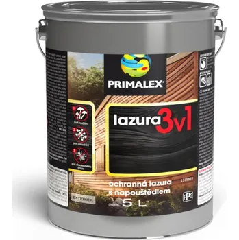 barva a nátěr na dřevo Primalex LAZURA a NAPOUŠTĚDLO 3v1 - dub letní 5 l