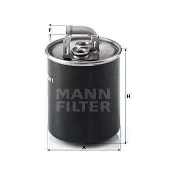 Palivový filtr MANN-FILTER WK842/17 pro vozy MERCEDES-BENZ