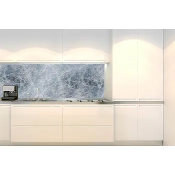 Tapeta DIMEX | Fototapeta do kuchyně Šedé mramorové pozadí KI-180-280 | 180 x 60 cm | šedá + Samolepicí fototapeta za kuchyňskou linku DIMEX Šedé mramorové pozadí v šíři 180 cm