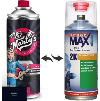 Barva ve spreji Barva ve spreji RAL 5004 stupeň lesku Pololesk kvalita laku 1K Akrylátový lak