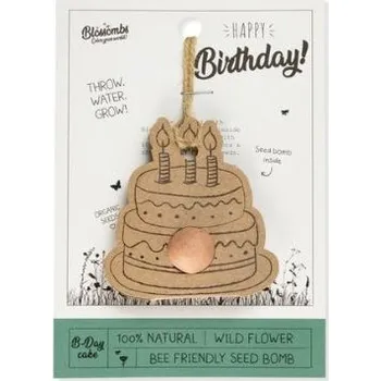 Kosmetická sada Semínkové bomby - dárková sada "Všechno nejlepší" Torta Blossombs 1ks