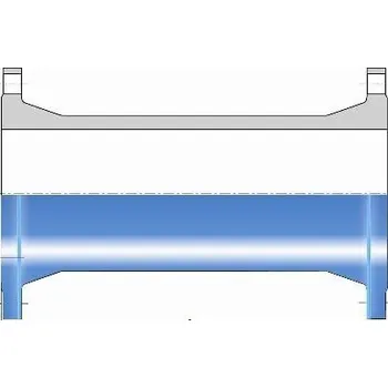 Kanalizační potrubí Sg SAINT GOBAIN PAM STANDARD TT TP-trubka DN80 přírubová, L=150mm, PN10/16/25/40, voda, litina