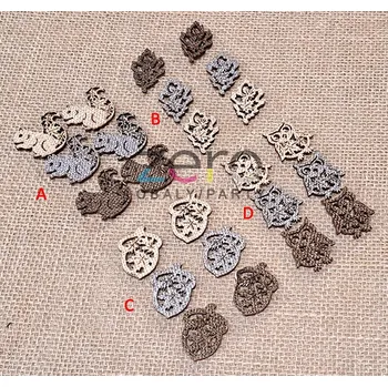 Podzim dřevěný samolepicí (6 ks) - mix 2