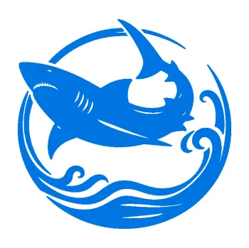 Samolepicí dekorace na vozidlo Žralok 022 levá vlny (11 - modrá oceán) SAMOLEPKA NA AUTO, NÁLEPKA, FÓLIE, POLEP, TUNING, VLASTNÍ TEXT, TISK, AUTOSAMOLEPKY.cz, POLEPY, OBRÁZEK, LOGO, 3D STICKERS