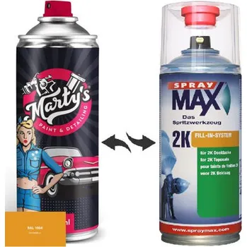 Barva ve spreji Barva ve spreji RAL 1004 stupeň lesku Mat kvalita laku 1K Akrylátový lak
