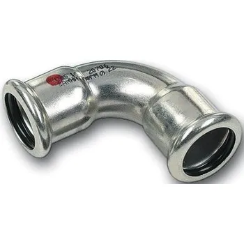 rozdělovač topení Sanha THERM 24002A oblouk 90°, 54mm, s konci na vnitřní lisování, topení, uhlíková ocel