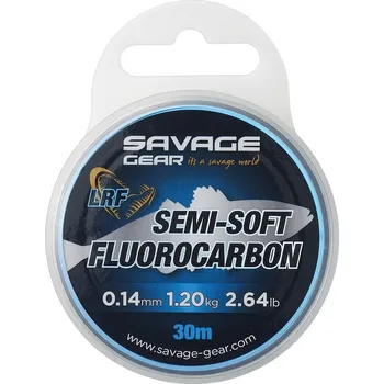 Savage Gear Fluorocarbon Semi Soft LRF Clear 30 m - 0,14 mm 1,2 kg