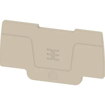 modulární přístroj a rozvaděč WEIDMULLER Bočnice SEP 2C 2.5 koncová, 56.9 mm x 2.1 mm, tmavě béžová