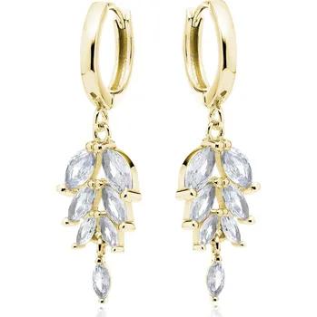 Náušnice Olivie Stříbrné svatební náušnice GOLD 8550 Ag 925; ≤3,3 g.