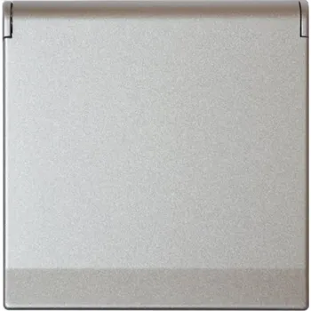 ABB Kryt Zásuvky FUTURE - hliníková stříbrná