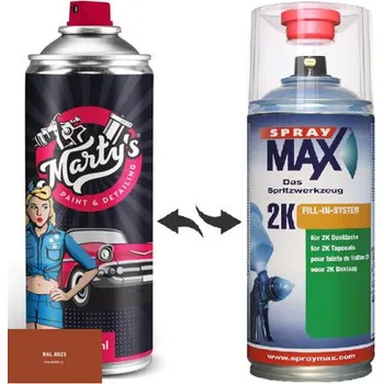 Barva ve spreji Barva ve spreji RAL 8023 stupeň lesku Lesk kvalita laku 1K Akrylátový lak