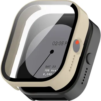 VSECHNONAMOBIL 74395 PC FULL COVER Plastový kryt se sklem pro CMF Watch Pro béžový