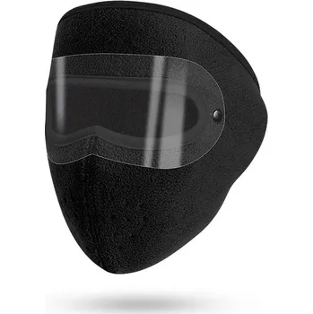 Čepice Teplá zimní cyklistická maska na obličej - Černá