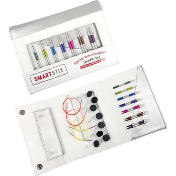 Nástroj na niť a příze KnitPro SmartStix set krátkých vyměnitelných jehlic 10cm