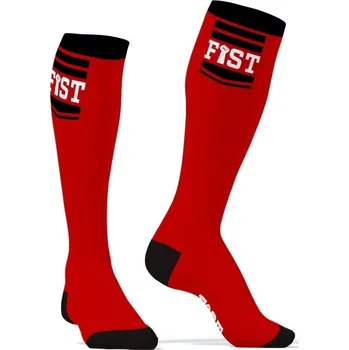 Dildo SneakXX Hanky FIST Socks, bavlněné podkolenky s nápisem
