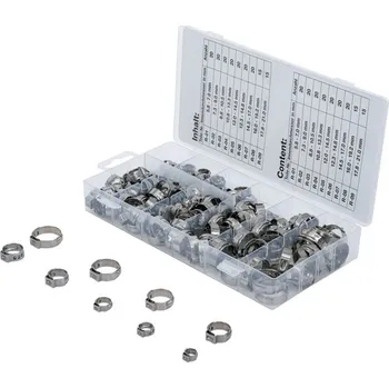 zvedák BGS Sada nerezových hadicových spon, Ø 5,8 - 21 mm, 170ks BGS-technic Germany