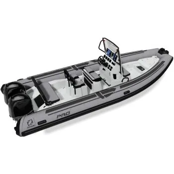 Člun Člun nafukovací Zodiac PRO 7 NEO válce šedé trup tmavě šedý