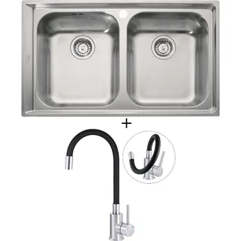 Nerezový dřez Nerezový dřez SET Franke NEX 620 + Deante NEO LUNO BOC B720 nerez