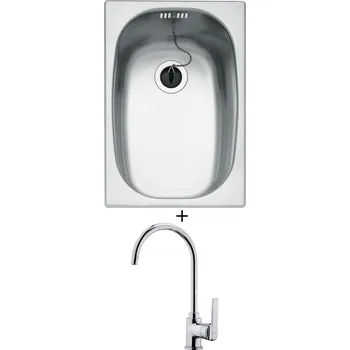 Nerezový dřez Nerezový dřez SET Teka MODEL E 1B X nerez + Teka IN 995 CR chrom