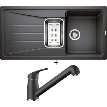 Granitový dřez Granitový dřez SET Blanco SONA 6 S antracit + nerezová miska + Blanco DARAS-S antracit 517732