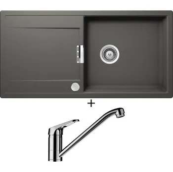 Granitový dřez Granitový dřez SET Schock MONO D-100L Silverstone + Schock COSMO 525001 chrom