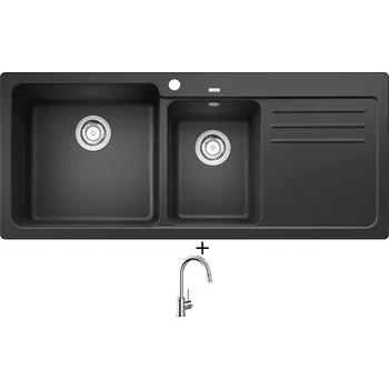 Granitový dřez Granitový dřez SET Blanco NAYA 8 S antracit 519654 + Blanco MIDA-S chrom 521454