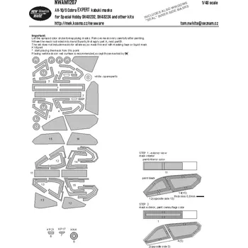 Plastikový model New Ware 1/48 Mask AH-1Q/S Cobra EXPERT (SP.HOB.)