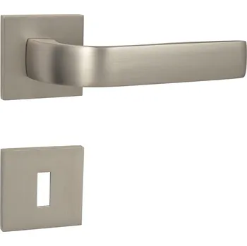 Dveřní kování MPK - CYNTHIA - HR SQ6 rozety BBQ, klika/klika NP - Nikl perla