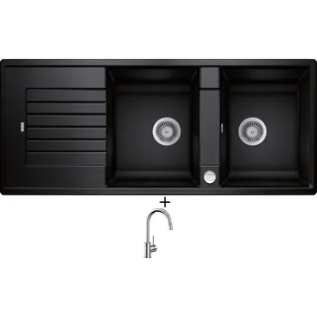 Granitový dřez Granitový dřez SET Blanco ZIA 8 S antracit s excentrem + Blanco MIDA-S chrom 521454