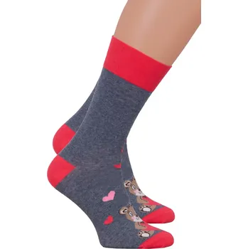 Pánské ponožky Pánské klasické ponožky 136/114 STEVEN Barva/Velikost: šedá melír / 44/46