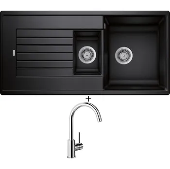 Granitový dřez Granitový dřez SET Blanco ZIA 6 S antracit 514748 + Blanco MIDA chrom 517742