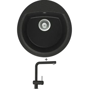 Granitový dřez Granitový dřez SET Schock MANHATTAN R-100 Onyx + Schock EPOS 540000 Onyx