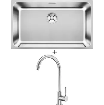 Nerezový dřez Nerezový dřez SET Blanco SOLIS 700-IF nerez kartáčovaný 526126 + Deante LIMA BBM F62M nerez