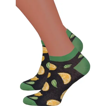 Dámské ponožky Dámské kotníkové ponožky 114/83 STEVEN Barva/Velikost: grafit (šedá) / 35/37