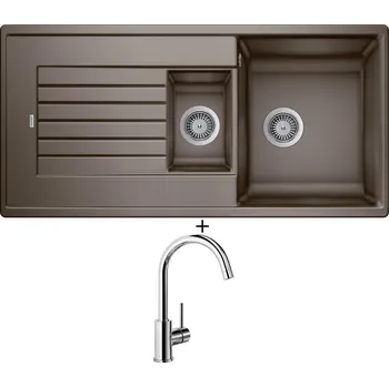 Granitový dřez SET Blanco ZIA 6 S kávová 515072 + Blanco MIDA chrom 517742