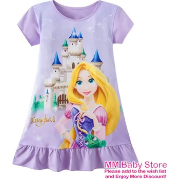 Dívčí pyžamo Dívčí noční košilka - Disney princezny Barva: Fialová, Velikost: 5T-6T (L)