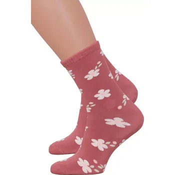 Dámská móda Dámské froté ponožky 123/067 Steven Barva/Velikost: koral (coral) / 35/37