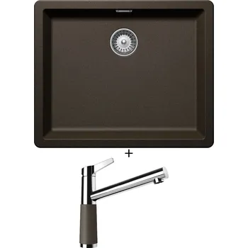 Granitový dřez Granitový dřez SET Schock GREENWICH N-100L Bronze + Schock SC-510 554000 Bronze