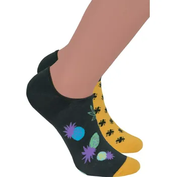 Pánské nízké ponožky 009 MORE Barva/Velikost: zelená lahvová / 39/42