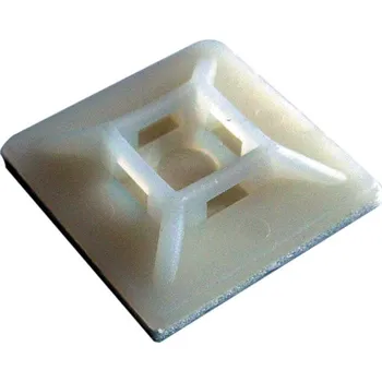 Stahovací páska Samolepící příchytka stahovacío pásku 28x28mm<br />Výrobce: - 437402