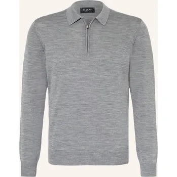 Pánský svetr Maerz Muenchen Pánský Svetr Z Merino Vlny, šedá / světle šedá, L