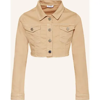 Elsy Dívčí Cropped Bunda, béžová, 176